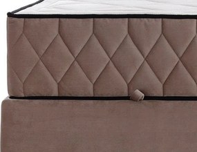 Posteľ Reve 160x200 cm, tmavo ružová látka