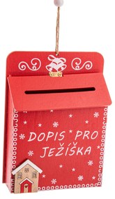 Drevená schránka na listy List pre Ježiška