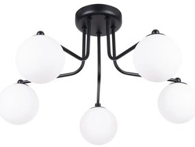 Čierno-biele stropné svietidlo Beam – Sollux