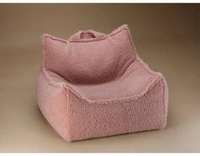 Ružový detský sedací vak z textílie buklé Chair – Wigiwama