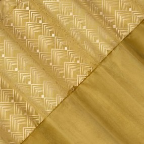 Dekorstudio Zamatový záves ELEN s elegantnou potlačou v zlatej farbe