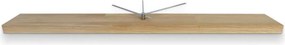 SENTOP | Minimalistické hodiny z prírodného dreva I SENTOP MAS020-3041-SILVER-60x8cm analógové