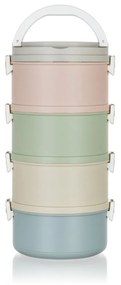Banquet Plastový obedár Avanza, 2,8 l, 4 diely, multicolor