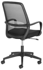 Čierna kancelárska stolička Melva – Kave Home