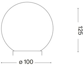 Ideal Lux - LED Stolná lampa CARTA 1xG9/3W/230V pr. 10 cm biela