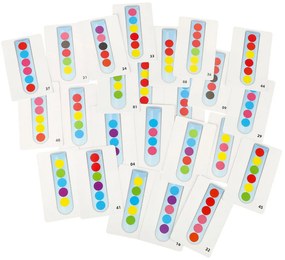 KIK Montessori vzdelávacie puzzle – farebné guličky, 66 dielov