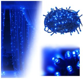 Vianočné svetielka vnútorné modré 500 LED