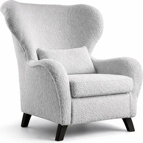 Sivé kreslo ušiak Miuform Miuf