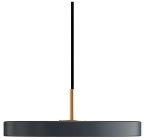 Antracitové LED závesné svietidlo s kovovým tienidlom ø 31 cm Asteria Mini – UMAGE