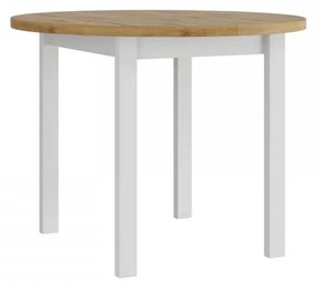 Rozkladací jedálenský stôl Mosso 100/130 II L, Morenie: dub artisan L / biela
