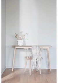 Konzolový stolík v dekore duba v prírodnej farbe 120x40 cm Yumi - Rowico