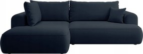 Rohová sedacia súprava Olivo II (L) (modrá čierna)