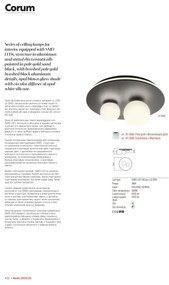 Redo 01-2466 - LED Stropné svietidlo CORUM LED/48W/230V 3000K CRI 90 čierne