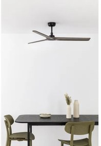 FARO 33809WT - Stropný ventilátor HEYWOOD L drevo/čierny pr. 132 cm WT + DO