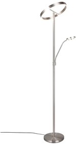 LED stojacia lampa v striebornej farbe (výška 180 cm) Willis – Trio