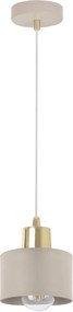 Závesné svietidlo Panta, 1x béžové kovové tienidlo, g