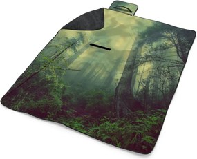 Sablio Plážová deka Temný les: 200x140 cm