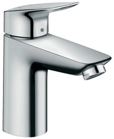Hansgrohe Logis, páková umývadlová batéria 100 s kovovou odtokovou súpravou s tiahlom, chrómová, HAN-71171000