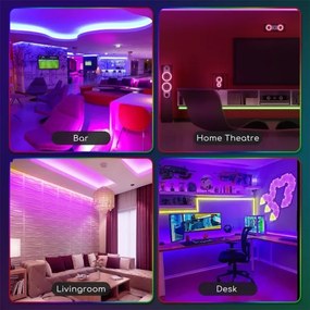 Aigostar - LED RGB Stmievateľný vonkajší pásik 3m LED/24W/12/230V IP65 +DO