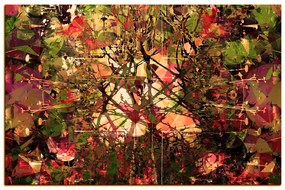 Obraz na plátne - Kvetinové grunge pozadia 1108FA (90x60 cm  )