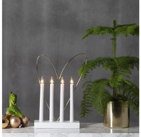 Eglo 410978 - Vianočný svietnik GLOSSY HEART 4xE10/3W/230V