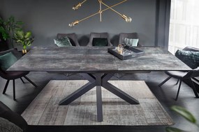 Rozkladací jedálenský stôl Eternity keramická doska v lávovom vzhľade 180-225cm