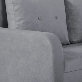 Rozkládací rohová sedací souprava TOKYO Šedá