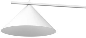 Závesné svietidlo Capital, 2x biele kovové tienidlo, (fi 46cm), w
