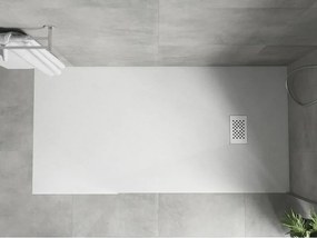 Mexen Hugo, obdĺžniková sprchová vanička SMC 170 x 80 cm, biela, biela krytka, 42108017-W