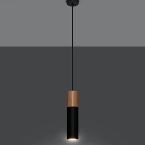 Sollux SL.0632 - Luster na lanku PABLO 1xGU10/40W/230V čierna