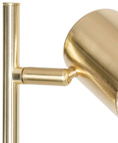 Moderná stojaca lampa mosadz 3-svetlo - Jeana