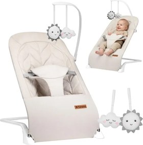 Detské hojdacie kreslo Moon 10 béžové