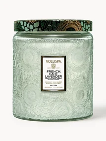Ručne vyrobená dvojknôtová vonná sviečka Japonica Collection (kadé drevo, verbena a levanduľa)