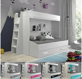 SB Multifunkčná poschodová posteľ Party 17 - viac farieb Farba: Biela