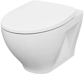Cersanit Moduo CleanOn závesná wc misa + antibakteriálne toaletné sedátko z duroplastu, K701-262