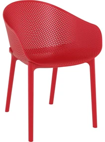 SKY záhradná stolička red