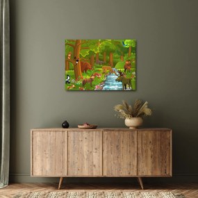 Detský obraz so zvieratkami (70x50 cm)