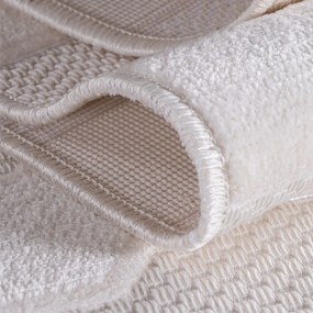 Ayyildiz, Behúň Doha 1654 Cream, 80x250, biela, chodba / predsieň