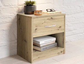 Nočný stolík s 1 zásuvkou Pepe, dub artisan%