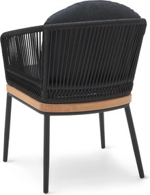 Záhradná stolička s textilným výpletom