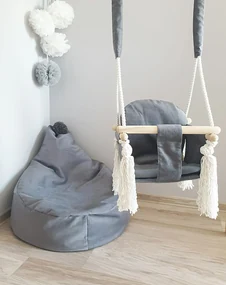 Sedací vak Velvet,tmavosivý