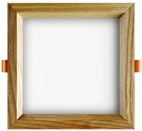 APLED - LED Podhľadové SQUARE WOODLINE LED/12W/230V 4000K 17x17 cm jaseň masív