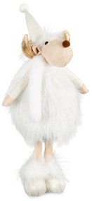VIANOČNÁ FIGÚRKA REINDEER 42 CM BIELA