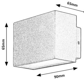 Rabalux 77073 vonkajšie nástenné LED svietidlo Mataro 7 W, čierna