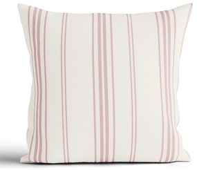 Bavlnená obliečka na vankúš Natural 40 × 40 cm - Prúžky červené