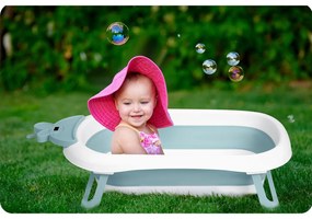 Ricokids Detská vanička s teplomerom RK-282 biela a modrá