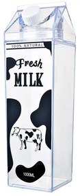 Water Bottle 1000 Ml Transparent Plastic Cow - 1000 ml
