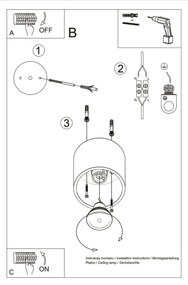 Stropné svietidlo ORBIS 1 biele (SL.0021)