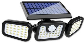 LED solárny reflektor so senzorom LED/15W/3,7V 2400 mAh IP54 4500K