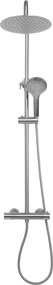 Rea Vincent, sprchový set s termostatickou batériou a dažďovou hlavicou 25cm, nikel matný, REA-P6603